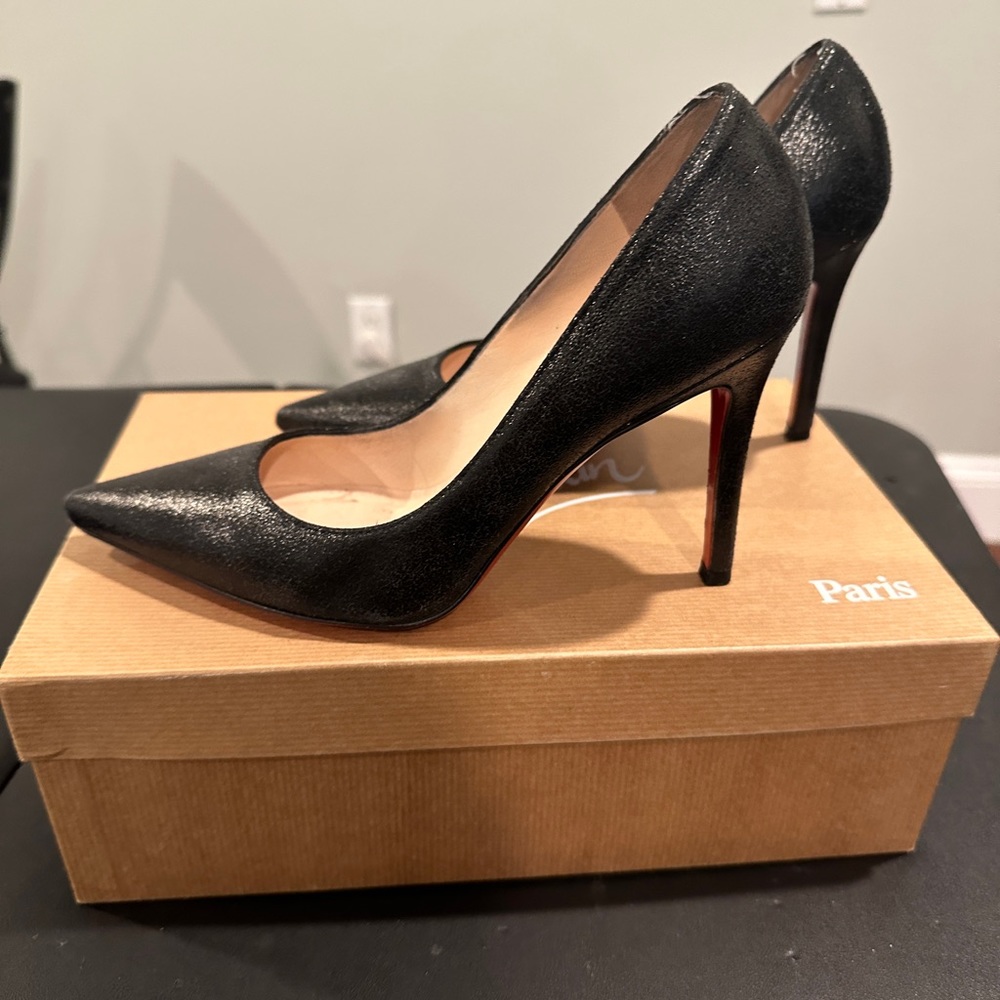 Christian Louboutin heels 35 black 100mm